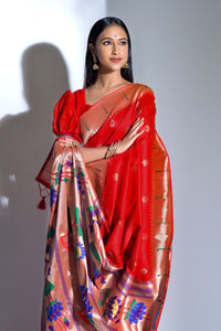 Banarasi Handloom Paithani Silk Saree