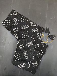 Batik Hand Printed Blouse With Back Hook