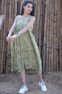Cotton One Piece Sleeveless Dress