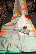 Load image into Gallery viewer, Handloom Weaving Linen Saree
