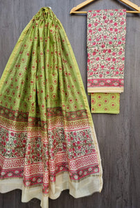 Pure Chanderi Silk Salwar Suit Set
