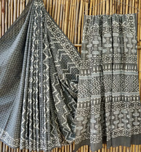 Load image into Gallery viewer, Hand Block Printed Cotton Saree
