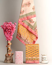 Load image into Gallery viewer, Pure Maheshwari Silk Salwar Set With Zari Border
