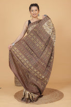 Load image into Gallery viewer, Modal Satin Ajrakh Printed Saree
