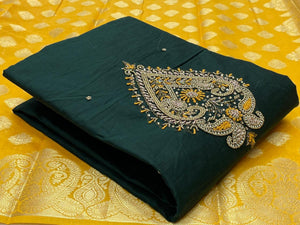 Hand Embroidered Chanderi Silk Salwar