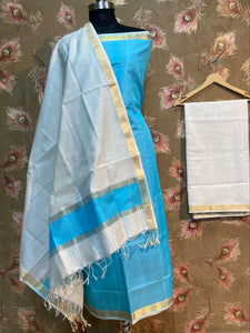 Handloom Maheshwari Silk Salwar Material