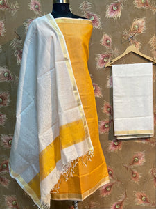 Handloom Maheshwari Silk Salwar Material