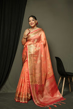 Load image into Gallery viewer, Pure Organsa Weaved Saree
