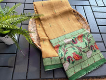 Load image into Gallery viewer, Desi Soft and Smooth Tussar Digital Print Saree
