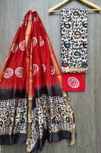 Load image into Gallery viewer, Trendy Maheshwari Silk Salwar Material with Cotton Bottom
