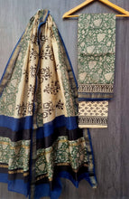 Load image into Gallery viewer, Trendy Maheshwari Silk Salwar Material with Cotton Bottom
