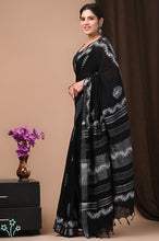 Load image into Gallery viewer, Printed Linen Cotton Saree
