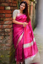 Load image into Gallery viewer, Bangalori Raw Silk Saree
