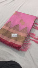 Load and play video in Gallery viewer, Pure Organsa Weaved Saree

