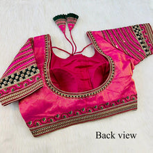 Load image into Gallery viewer, South Silk Heavy Embroidered Blouse
